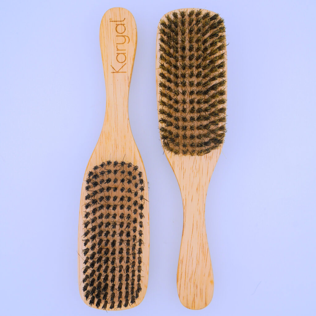 Brosse double face cheveux et barbe - karyal products